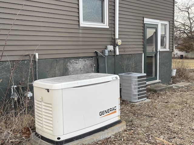 exterior details with central AC unit