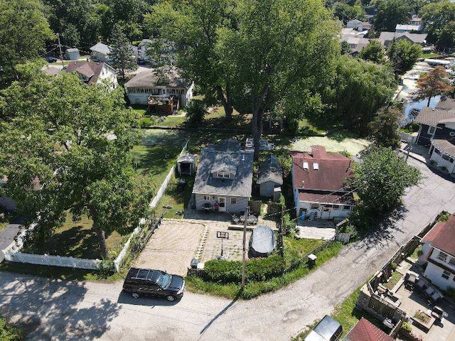 bird's eye view with a residential view