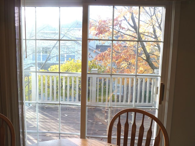 doorway to outside featuring a wealth of natural light