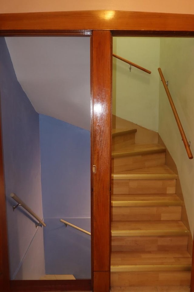 view of staircase