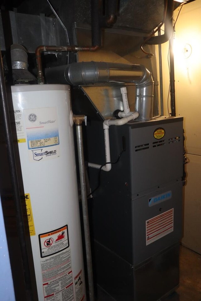utilities featuring water heater