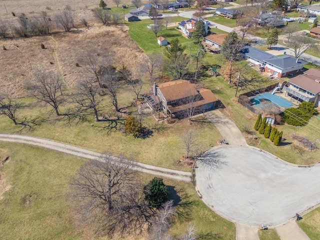 birds eye view of property featuring a residential view