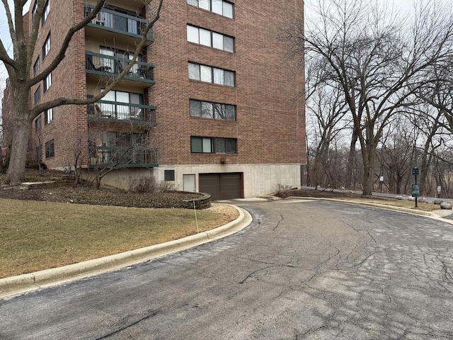 view of property with a garage