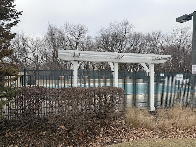 view of property's community featuring a pool