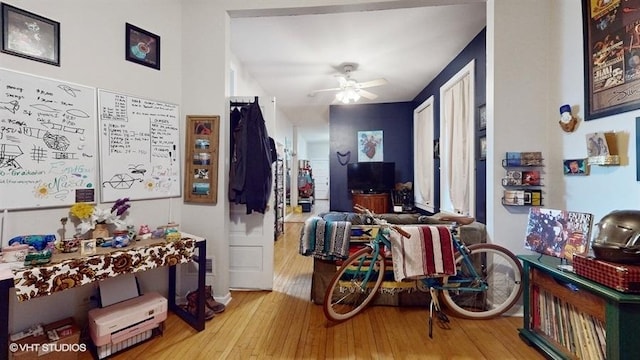 interior space with light wood-style flooring