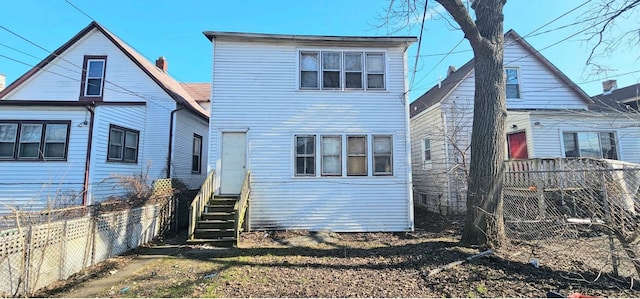 view of rear view of property