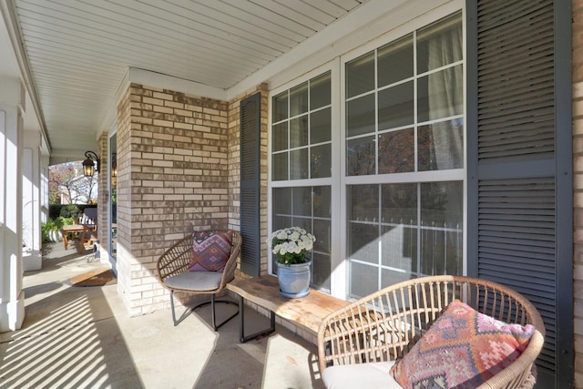 view of patio / terrace with a porch