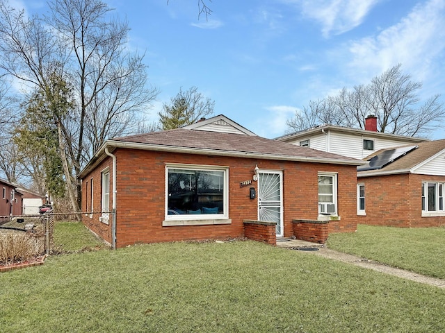 view of front of house featuring a front yard