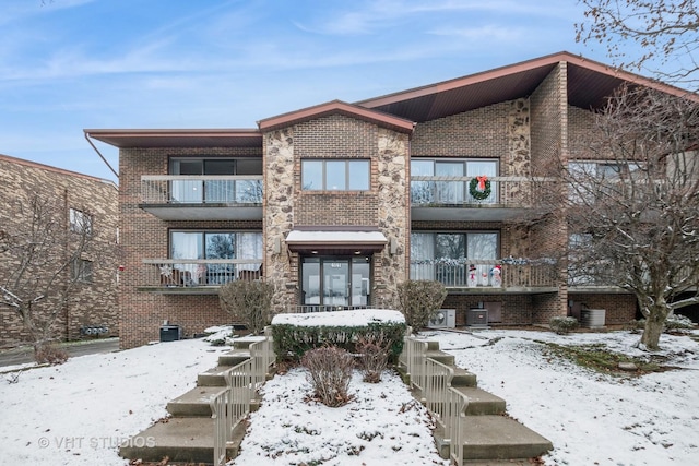 view of front of property with brick siding