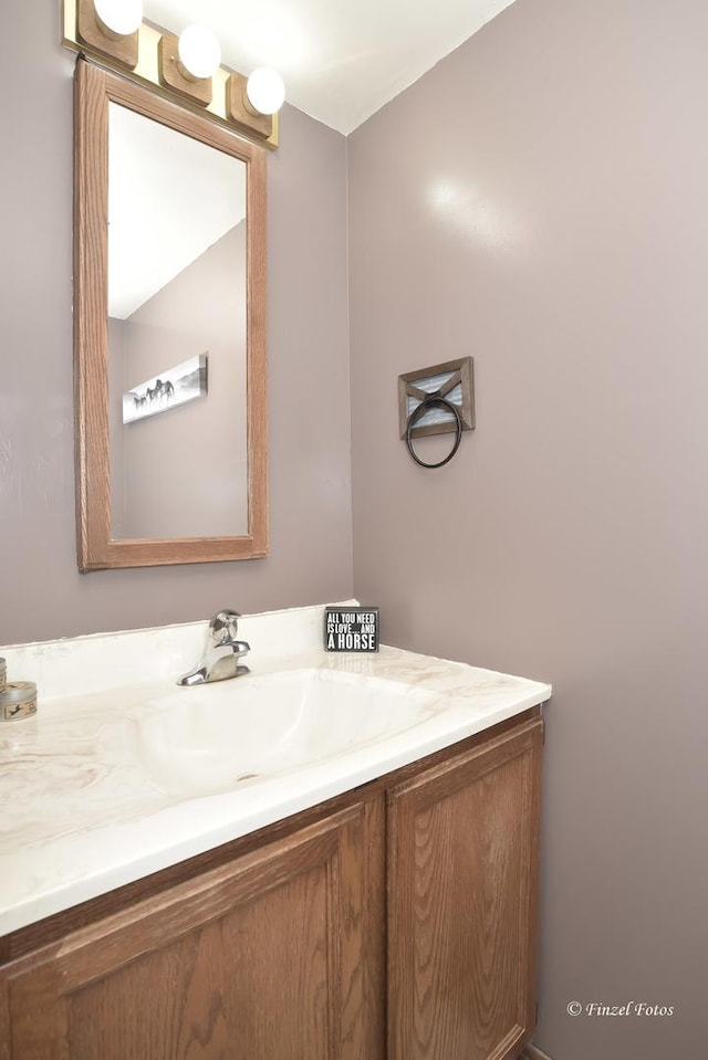 bathroom featuring vanity