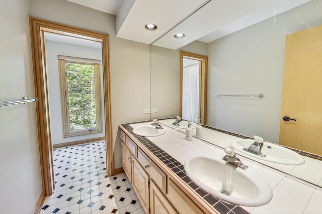 bathroom with vanity