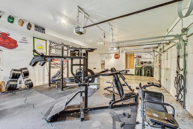 view of workout area