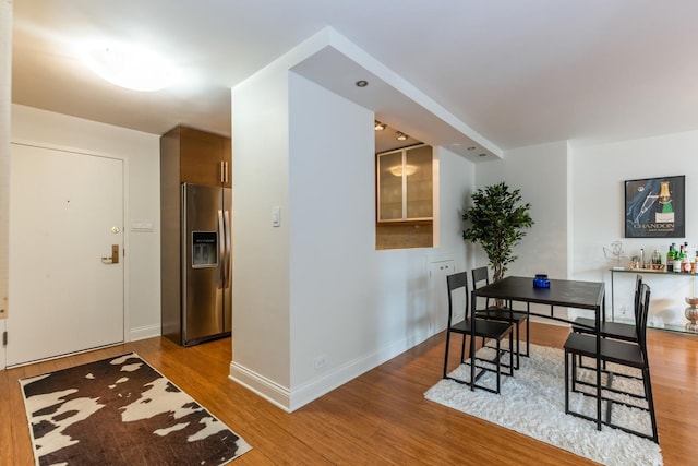 dining room featuring hardwood / wood-style flooring