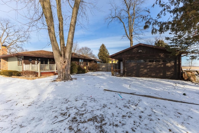 exterior space featuring covered porch