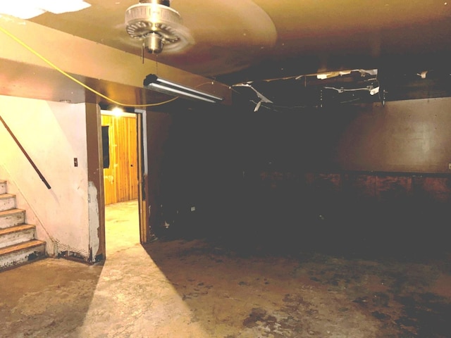 view of basement