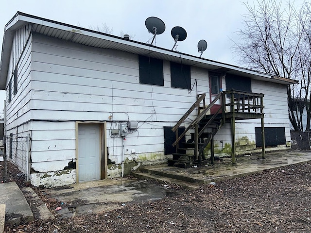 view of rear view of property