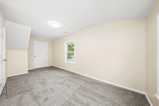 interior space featuring lofted ceiling