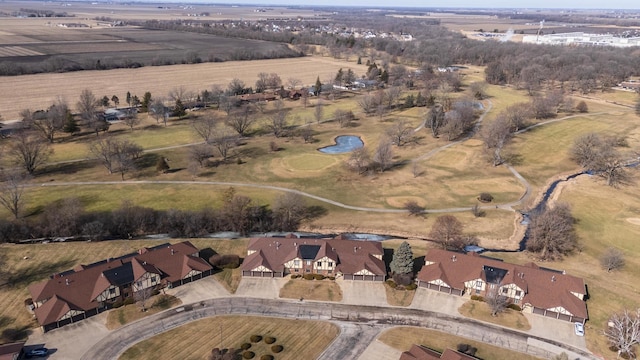 drone / aerial view with a rural view