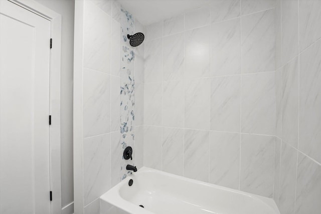 bathroom featuring tub / shower combination