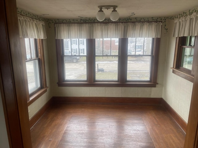 view of unfurnished dining area