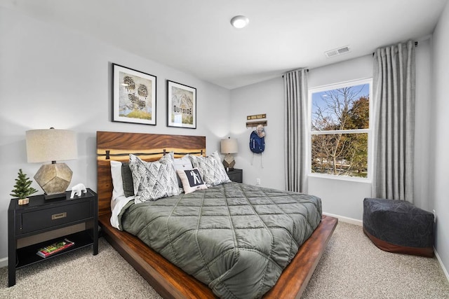 bedroom with carpet flooring