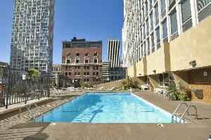 view of pool with a patio area