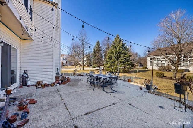 view of patio / terrace featuring outdoor dining area