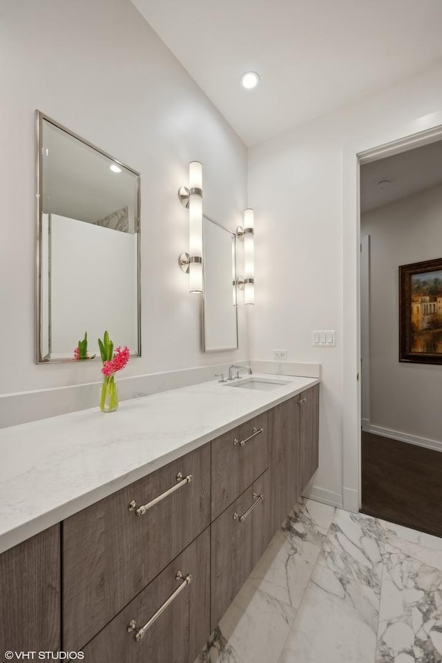 bathroom with vanity