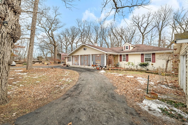 ranch-style house with a garage