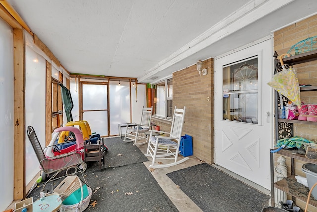 view of sunroom