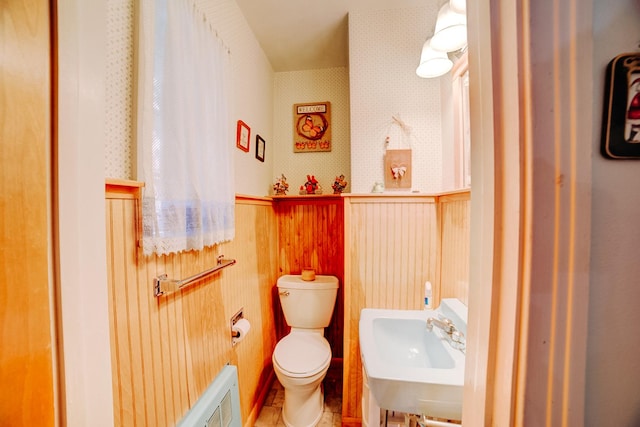 bathroom with toilet and sink