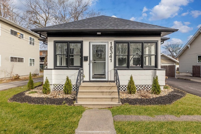 view of bungalow-style home