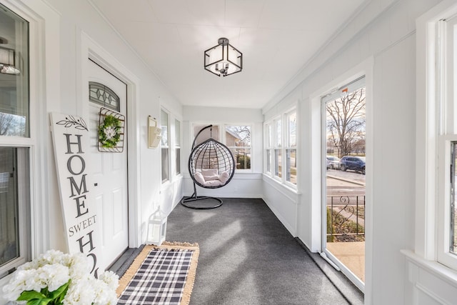 view of sunroom / solarium