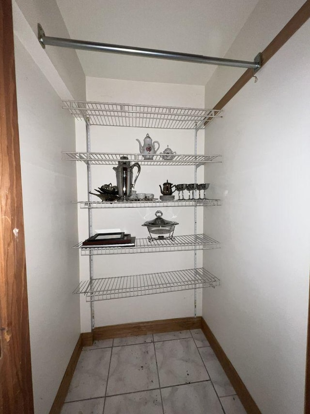 view of pantry