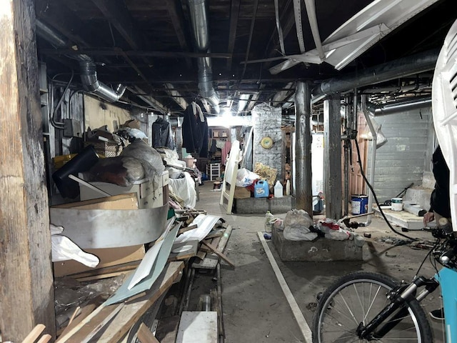 view of basement