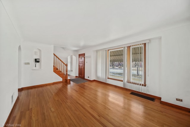 interior space featuring hardwood / wood-style floors