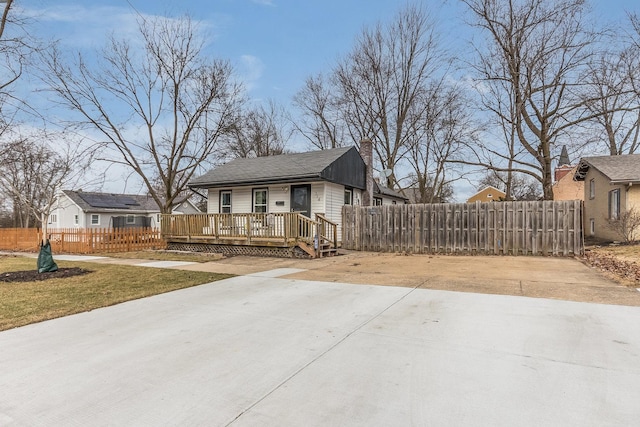 exterior space featuring a deck