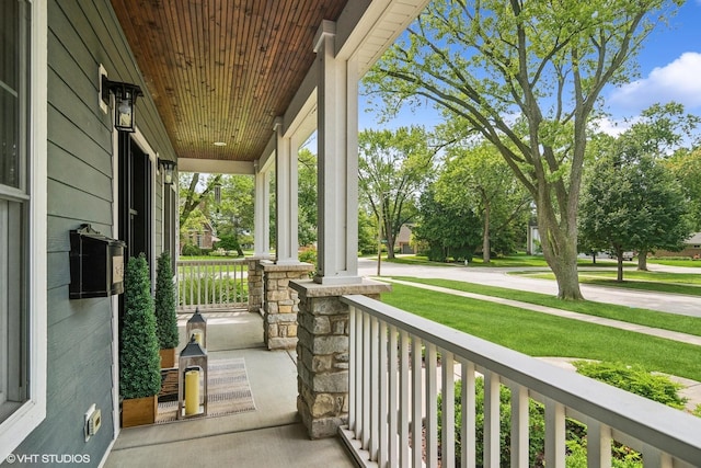 view of patio / terrace featuring a porch