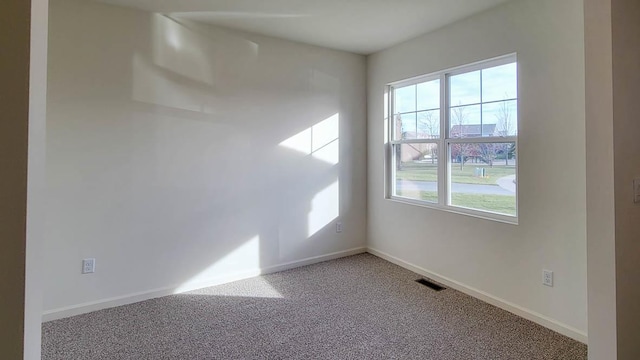 unfurnished room with plenty of natural light and carpet flooring