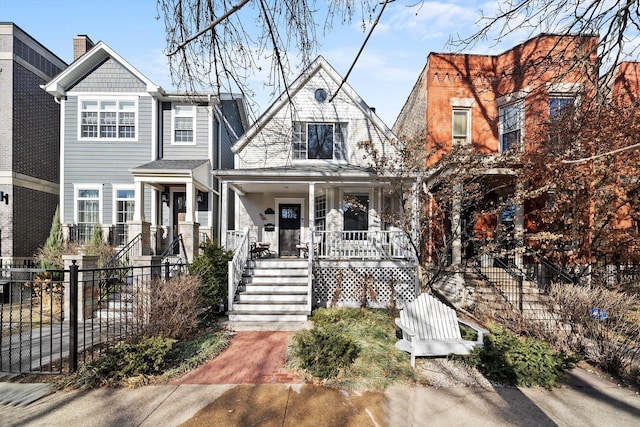 view of front of house featuring a porch