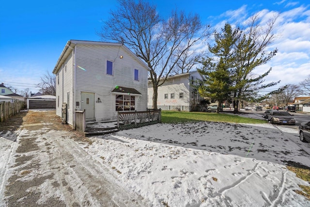 view of rear view of property