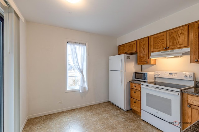 kitchen with white appliances