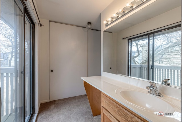 bathroom with vanity