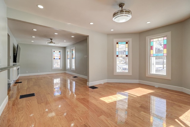 interior space featuring light hardwood / wood-style flooring