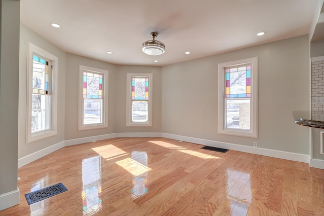 interior space featuring light wood-type flooring