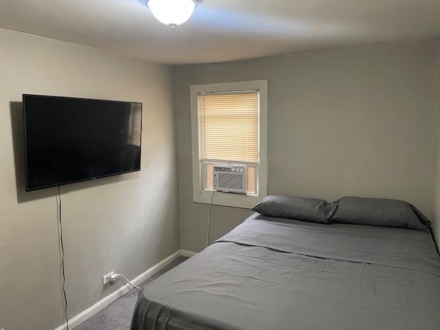 bedroom with carpet floors