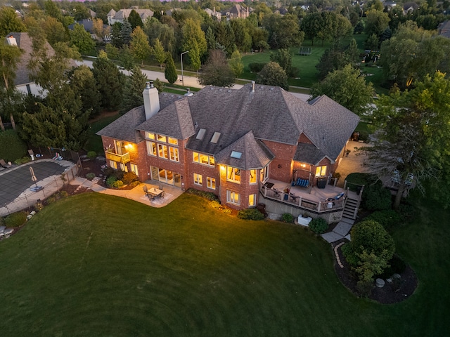 birds eye view of property