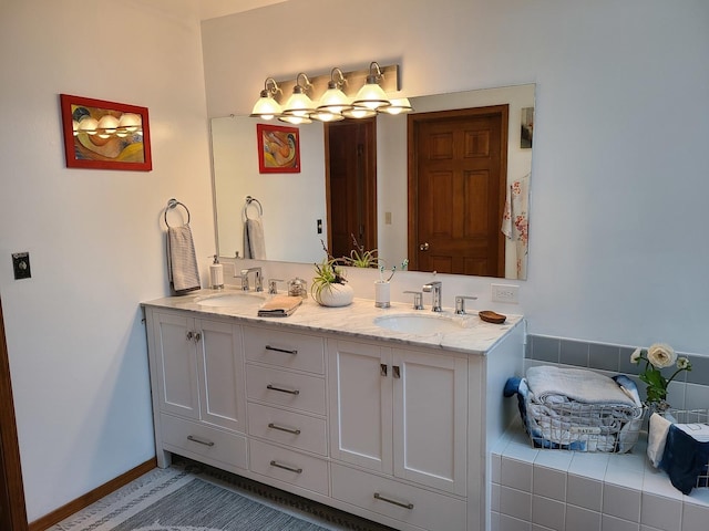 bathroom with vanity