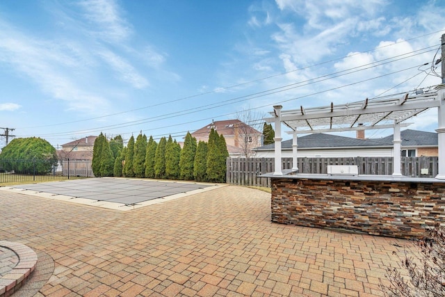 view of patio / terrace with a pergola