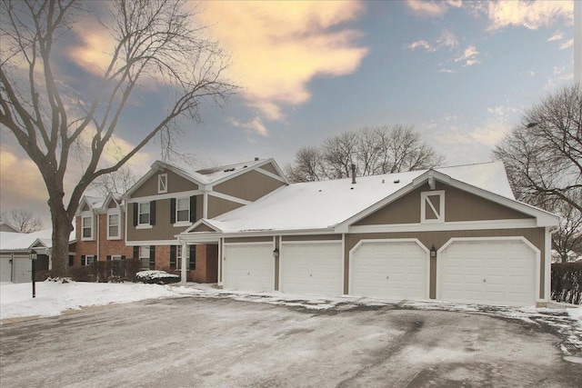 view of front of house featuring a garage